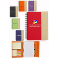 5.25 x 7 in. Eco Flip Top Notebooks with Sticky Notes